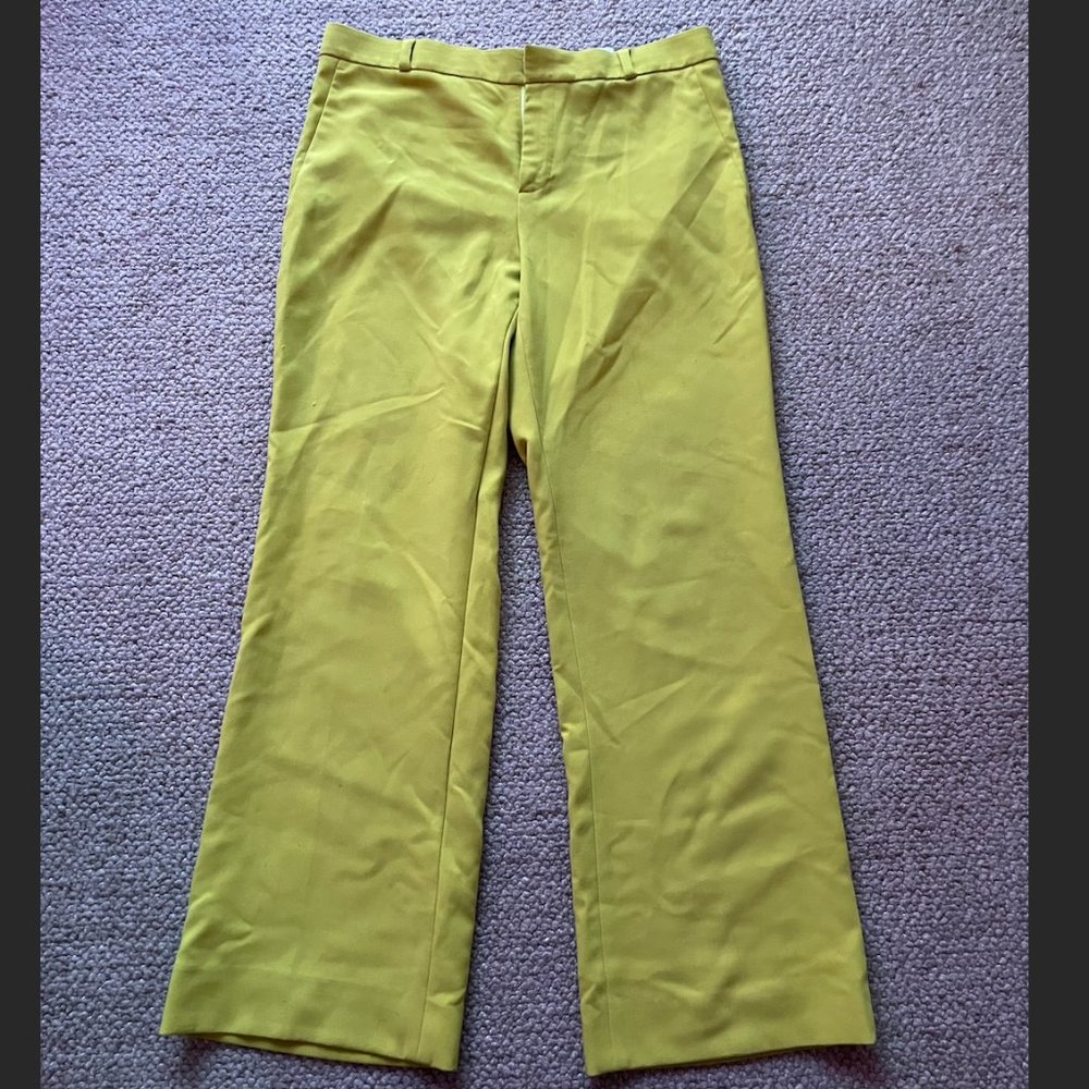 Gorgeous Bright Lime Green Trousers Banana Republic Size 12